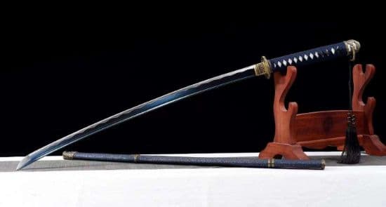 九八軍刀【藍】   居合刀  模造刀  模擬刀  武蔵  一本  抜刀