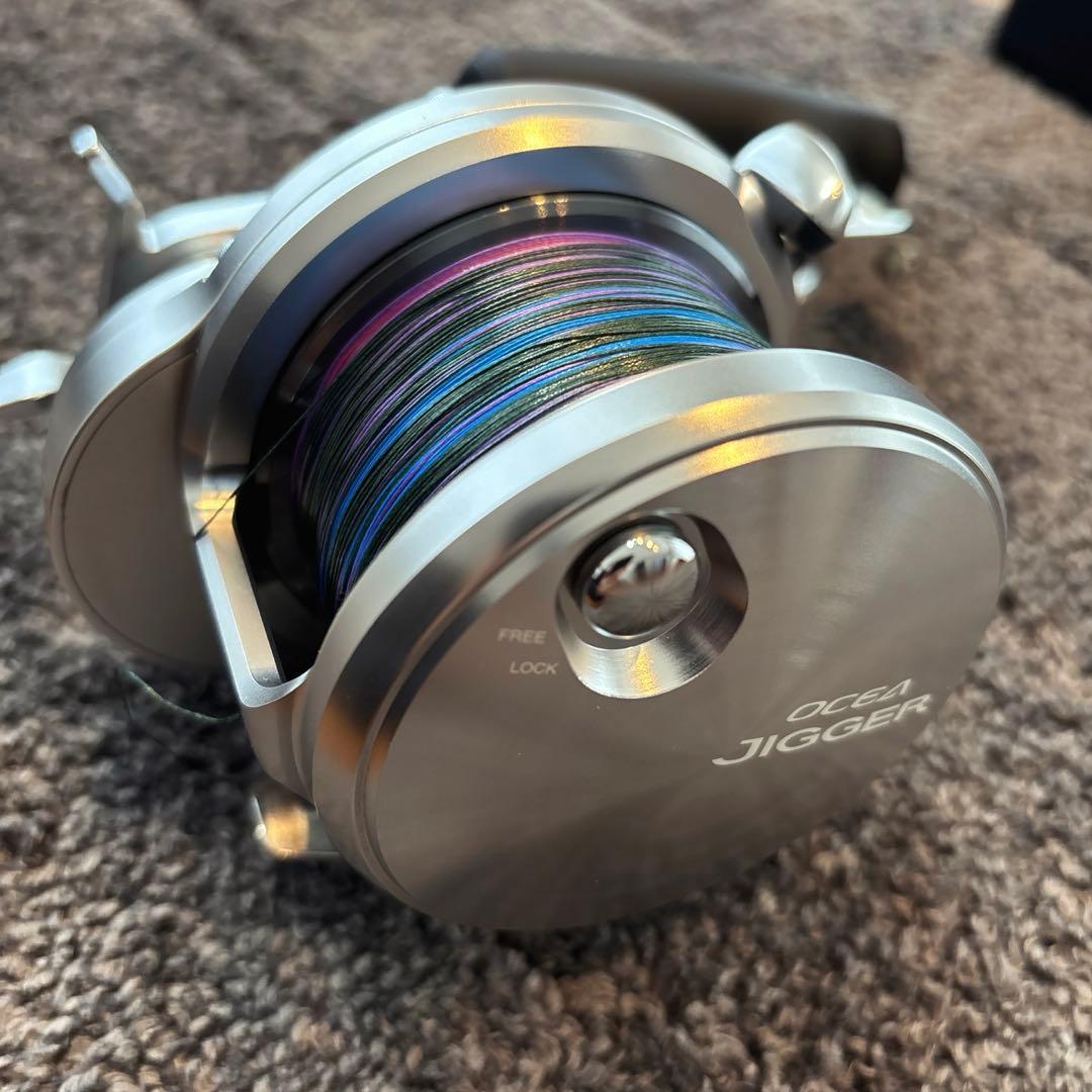 オシアジガー 4000HG 嶋田ハンドル 130mm ULT 4号 600m