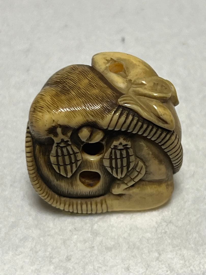 根付け　ねずみ　鼠