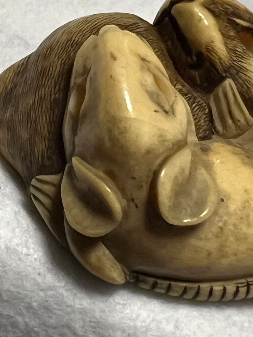 根付け　ねずみ　鼠