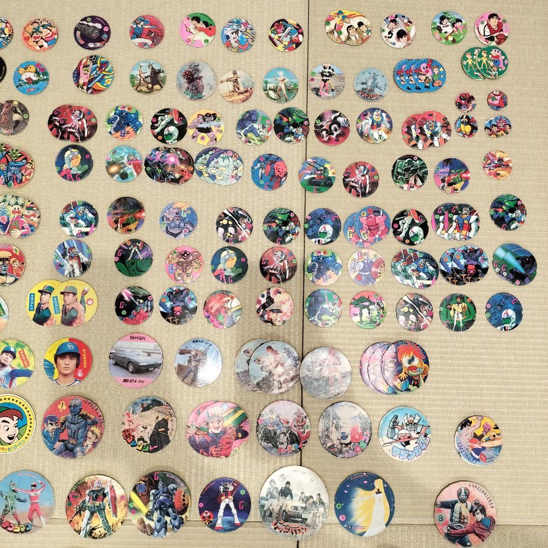 【約250個】昭和　レトロ　アニメ、特撮キャラクター メンコ　まとめ売り