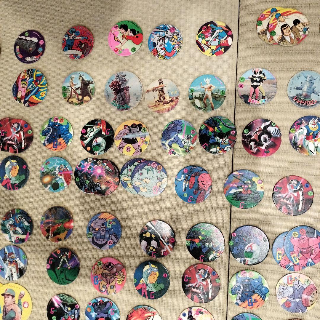 【約250個】昭和　レトロ　アニメ、特撮キャラクター メンコ　まとめ売り