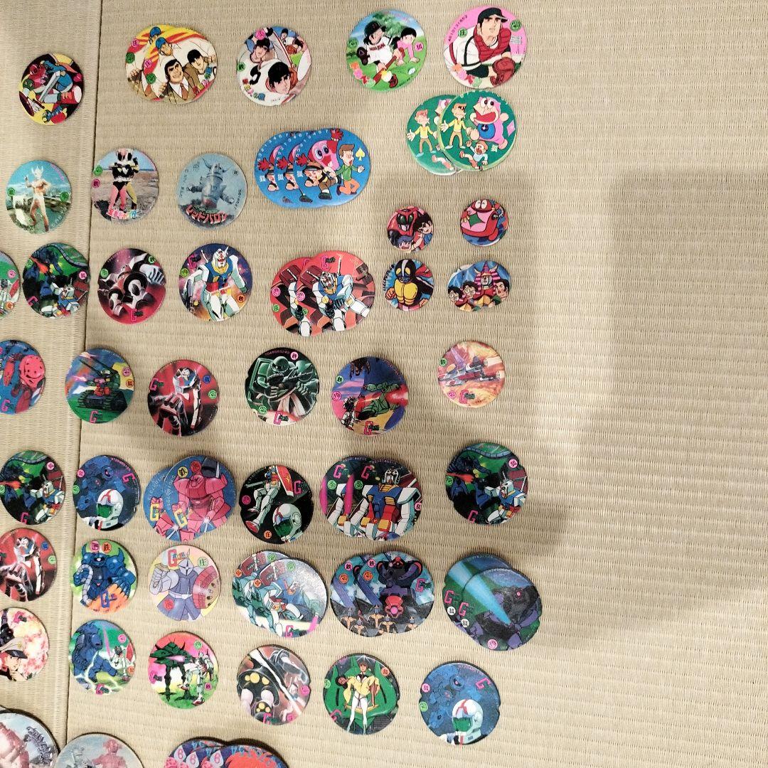 【約250個】昭和　レトロ　アニメ、特撮キャラクター メンコ　まとめ売り