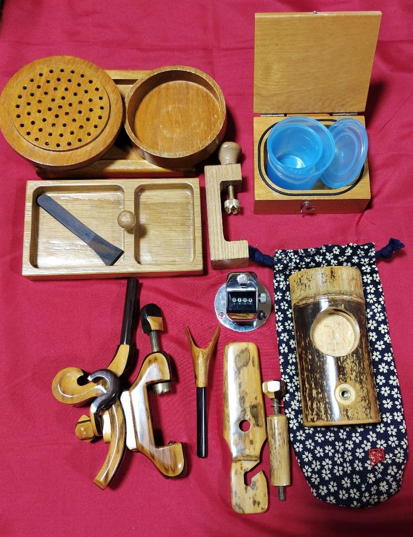 ヘラブナ釣り・希少黒檀竹夢釣万力★竿枕★希少な(夢釣)竹オカユウドン絞り159