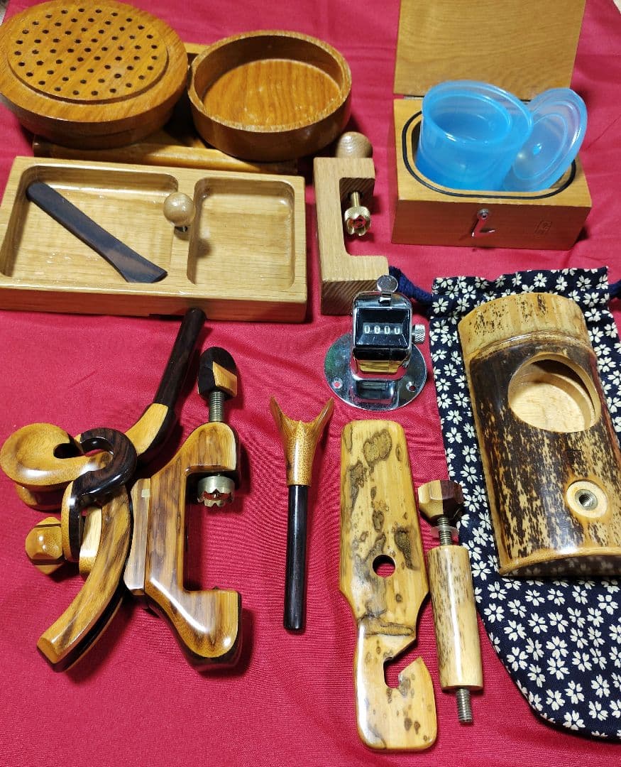 ヘラブナ釣り・希少黒檀竹夢釣万力★竿枕★希少な(夢釣)竹オカユウドン絞り159