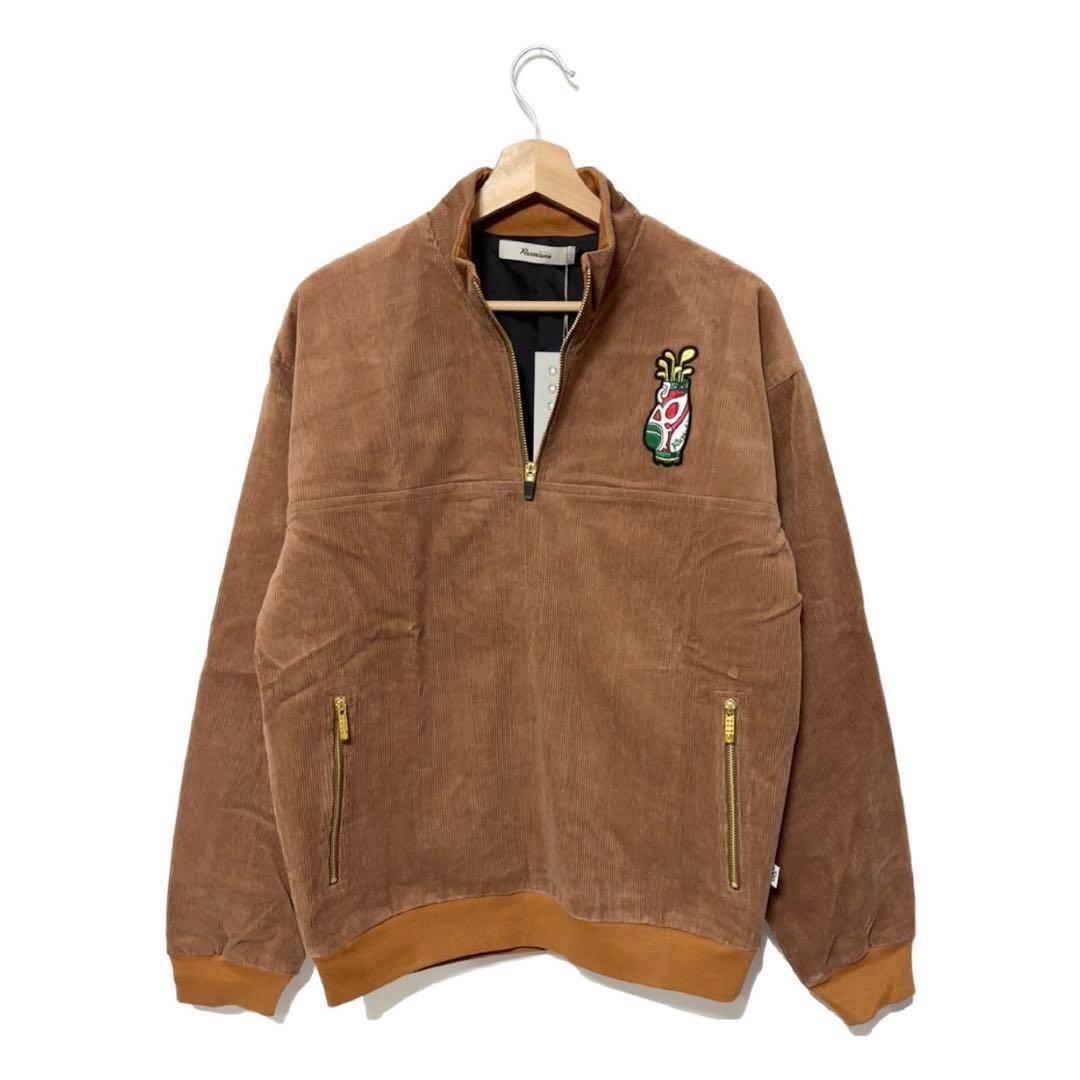 ラッセルノ ゴルフ キャディーバッグ コーデュロイ アノラック ブラウン M 4