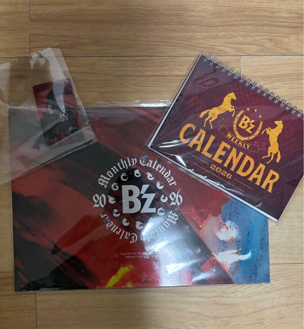 B'zファンクラブ限定 2026カレンダー（壁掛け、卓上）特典付き