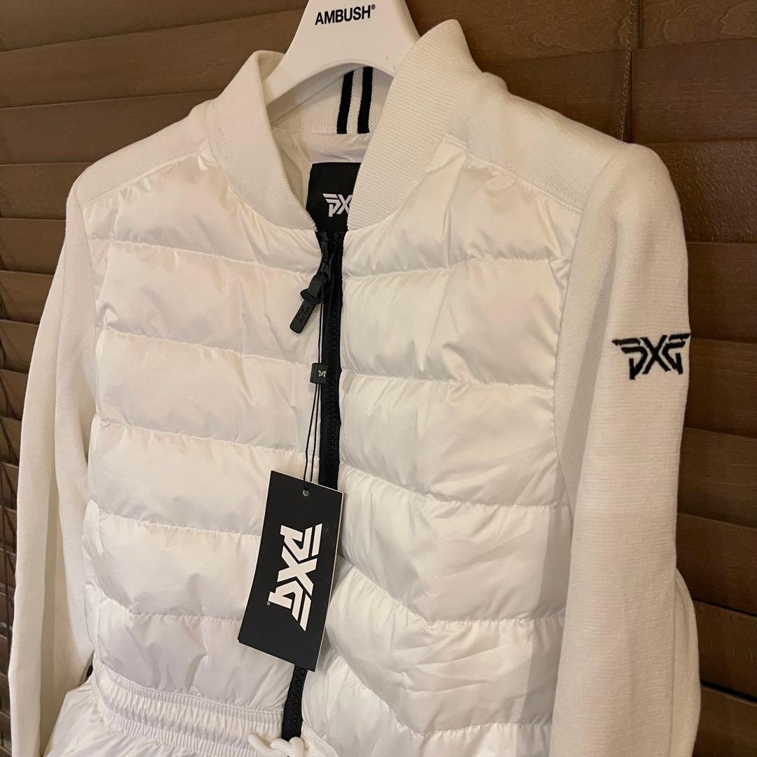 PXG 新作ゴルフ ウェア レディース ジャケット ダウン ニット トップス白M