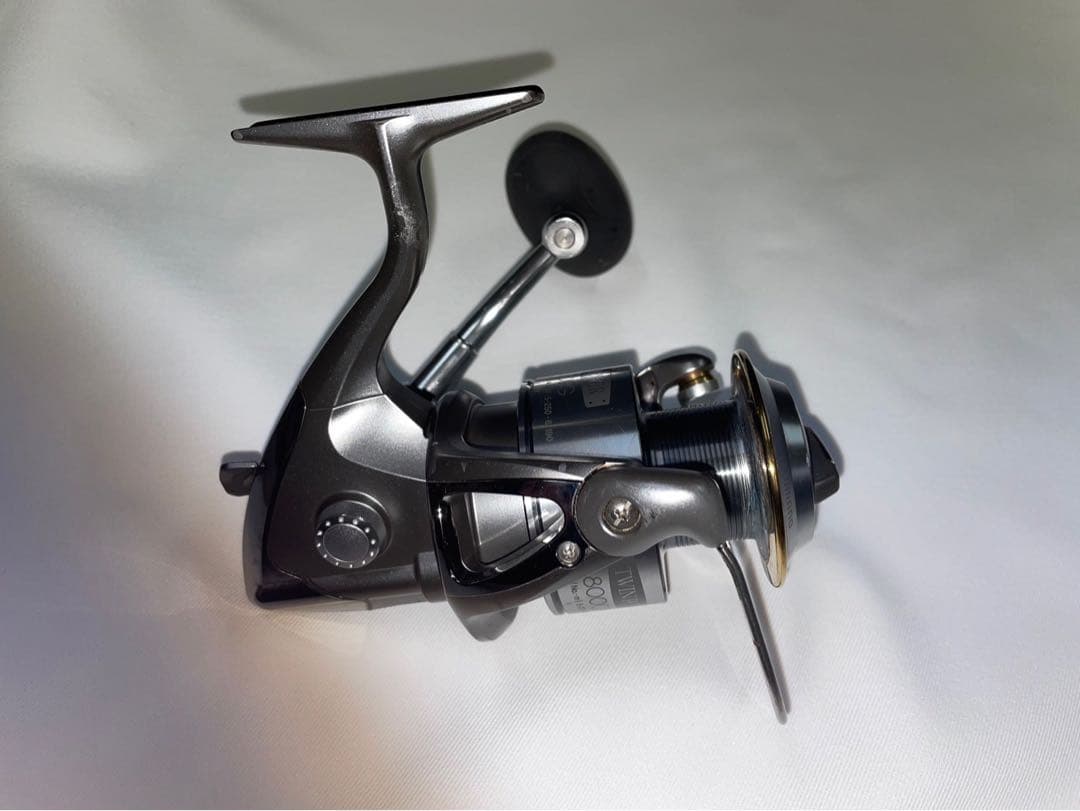 SHIMANO ツインパワー 8000PG リールポーチ付き 動作良好 引退出品