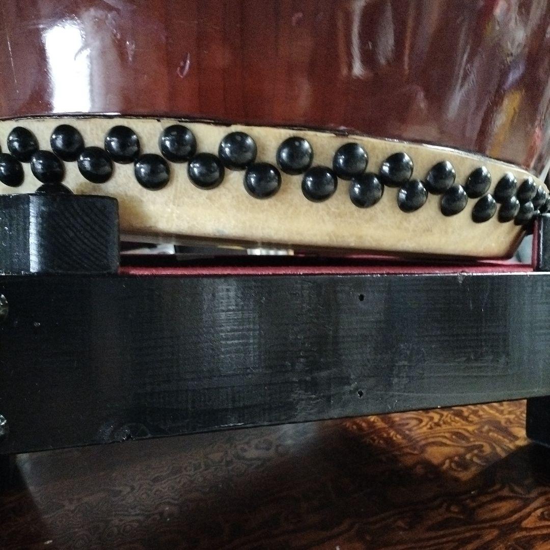 長胴太鼓　平打ち　立奏太鼓台　1.5尺用中古品①