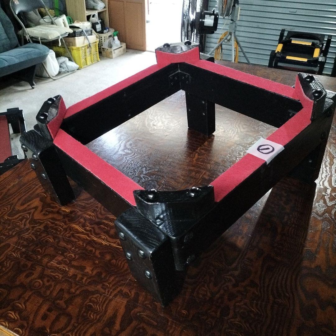 長胴太鼓　平打ち　立奏太鼓台　1.5尺用中古品①