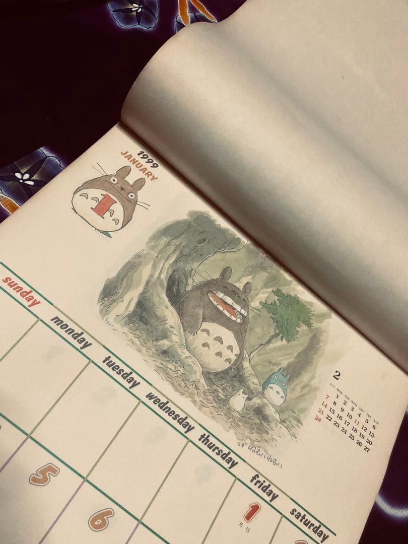 【希少】カレンダー 1999年　10周年　となりのトトロ