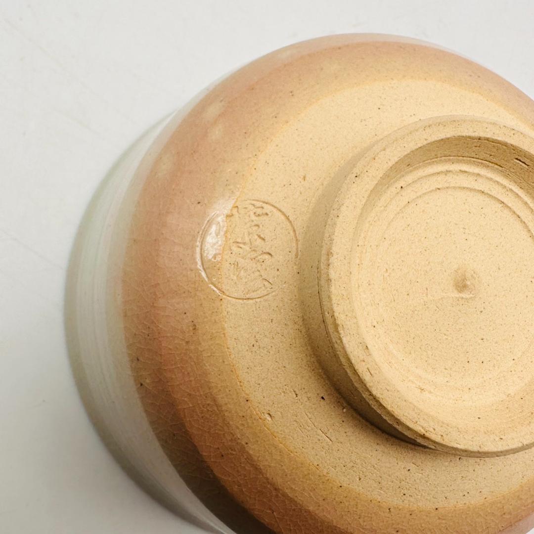 T　新品未使用　平安　紫雲造　乾山写福寿草文　茶碗　色絵　金彩　茶道具　花模様