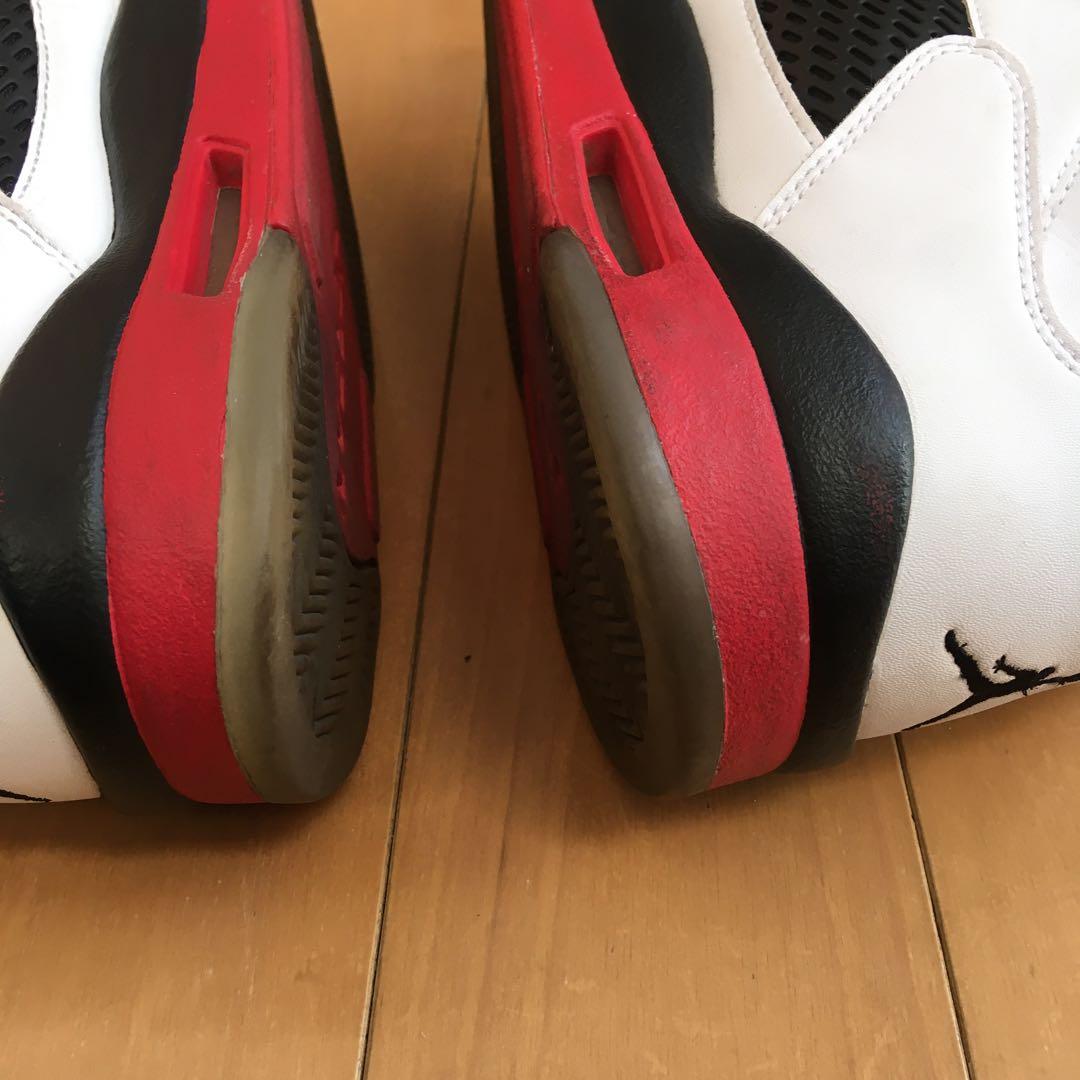 Jordan 5バスケットボールシューズ 白/赤/黒 29せンチ