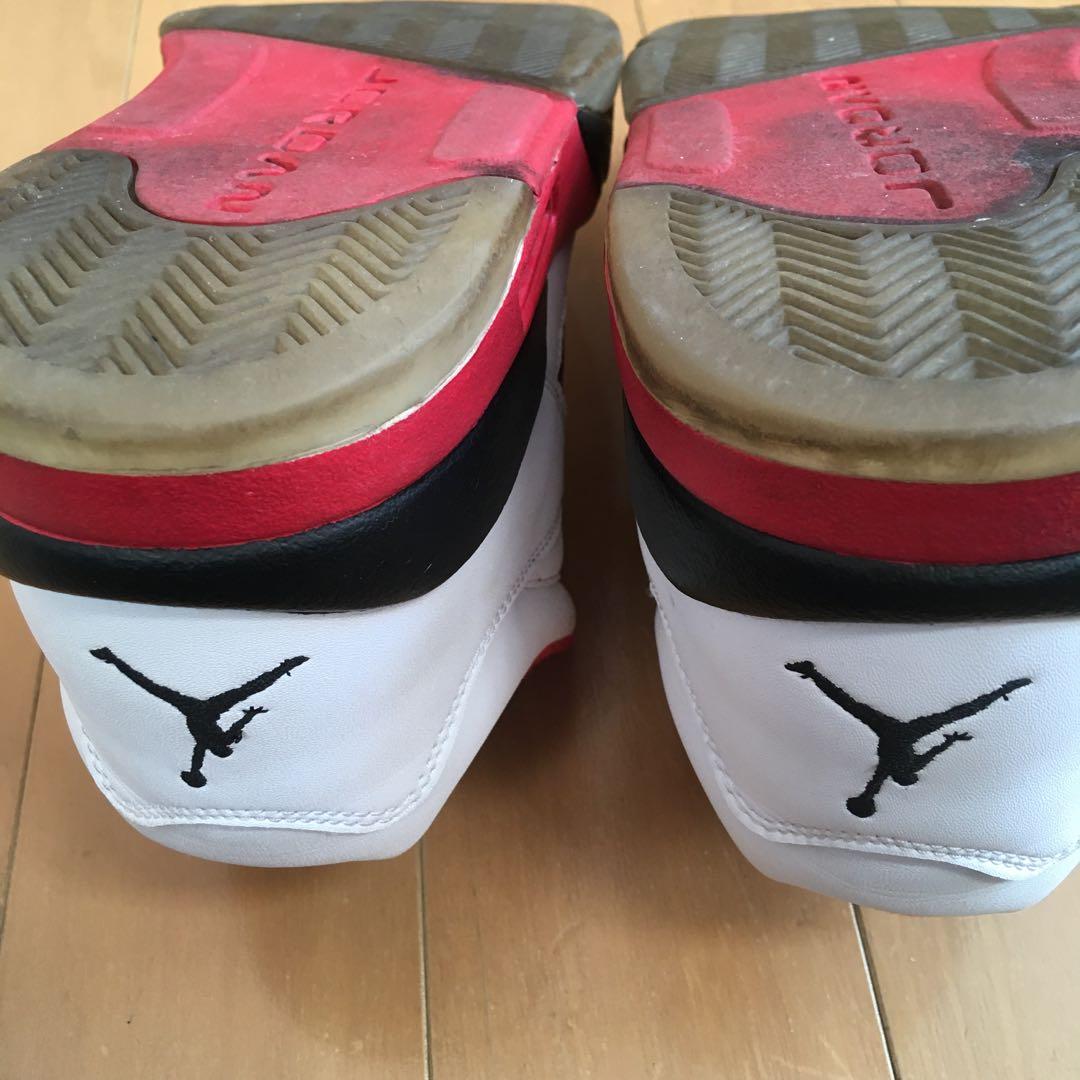 Jordan 5バスケットボールシューズ 白/赤/黒 29せンチ