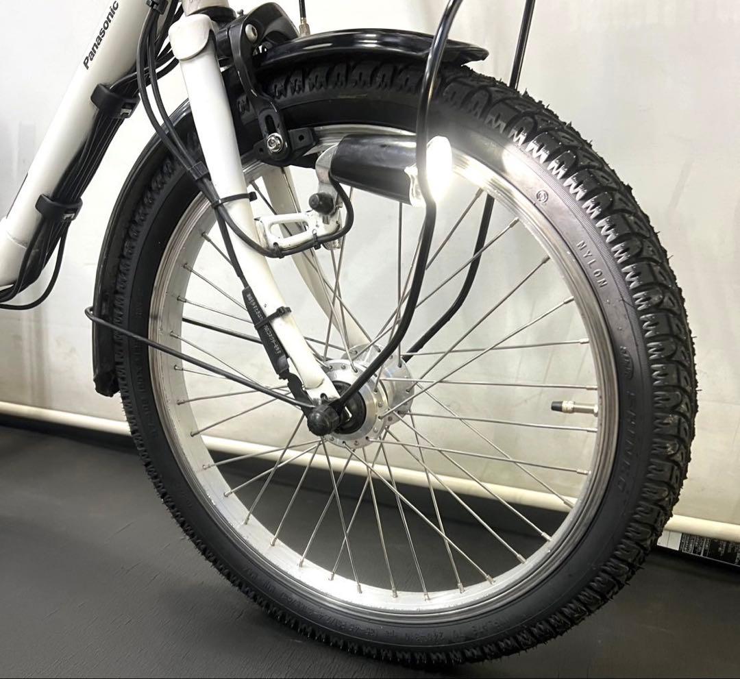 1年保証 新型　パナソニック　ギュット　20インチ　人気　白　電動アシスト自転車