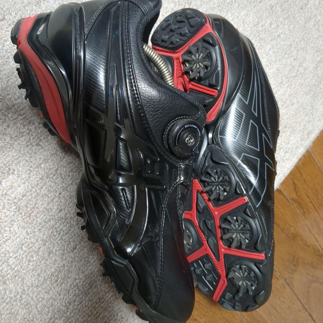 アシックス ゴルフシューズ 上位モデル 黒 26.5cm 目立った傷や汚れなし！