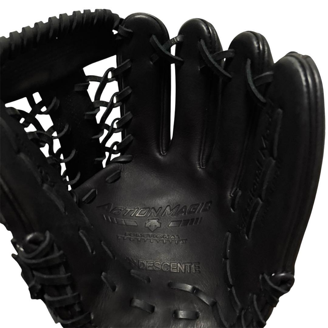 DESCENTE ACTION MAGIC 軟式グローブ　ブラック