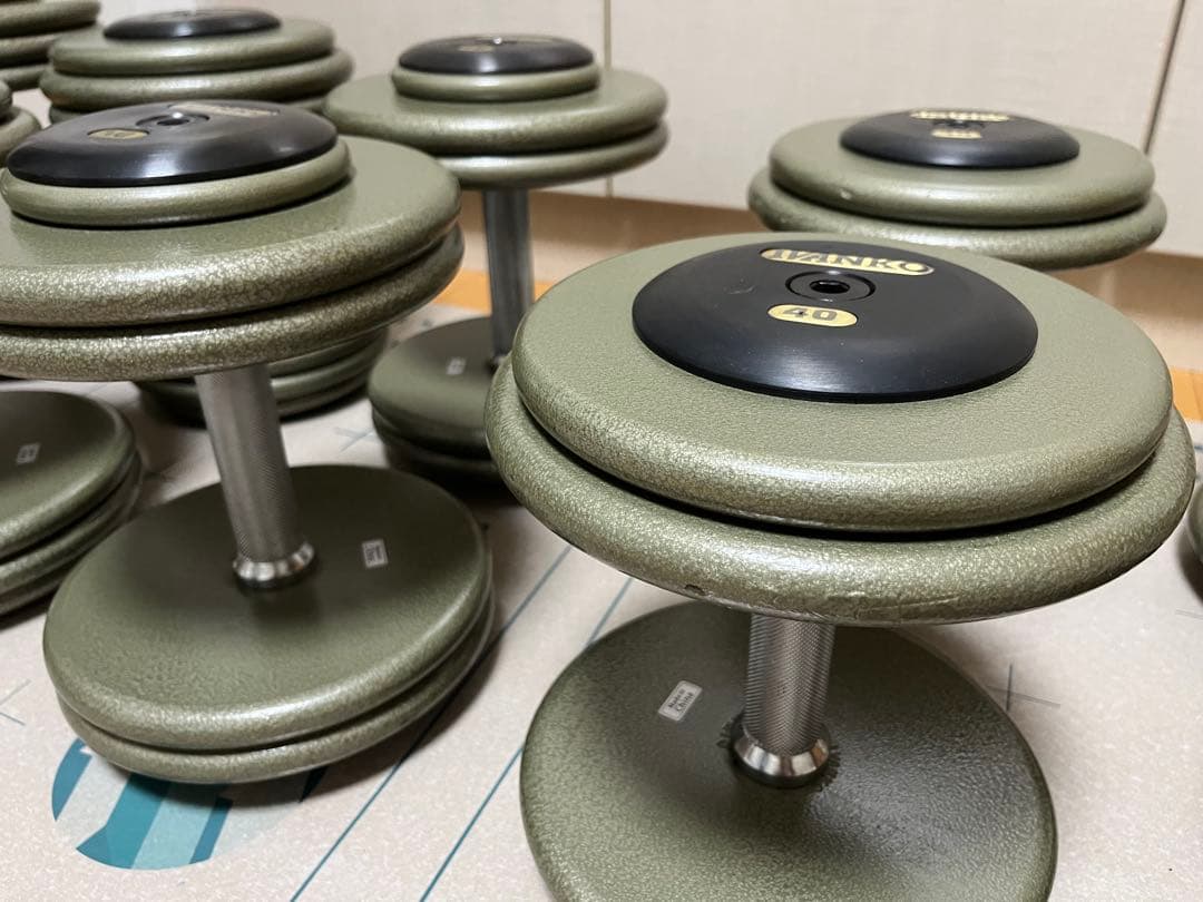 IVANKO ダンベルセット 31kg-1kg 18個