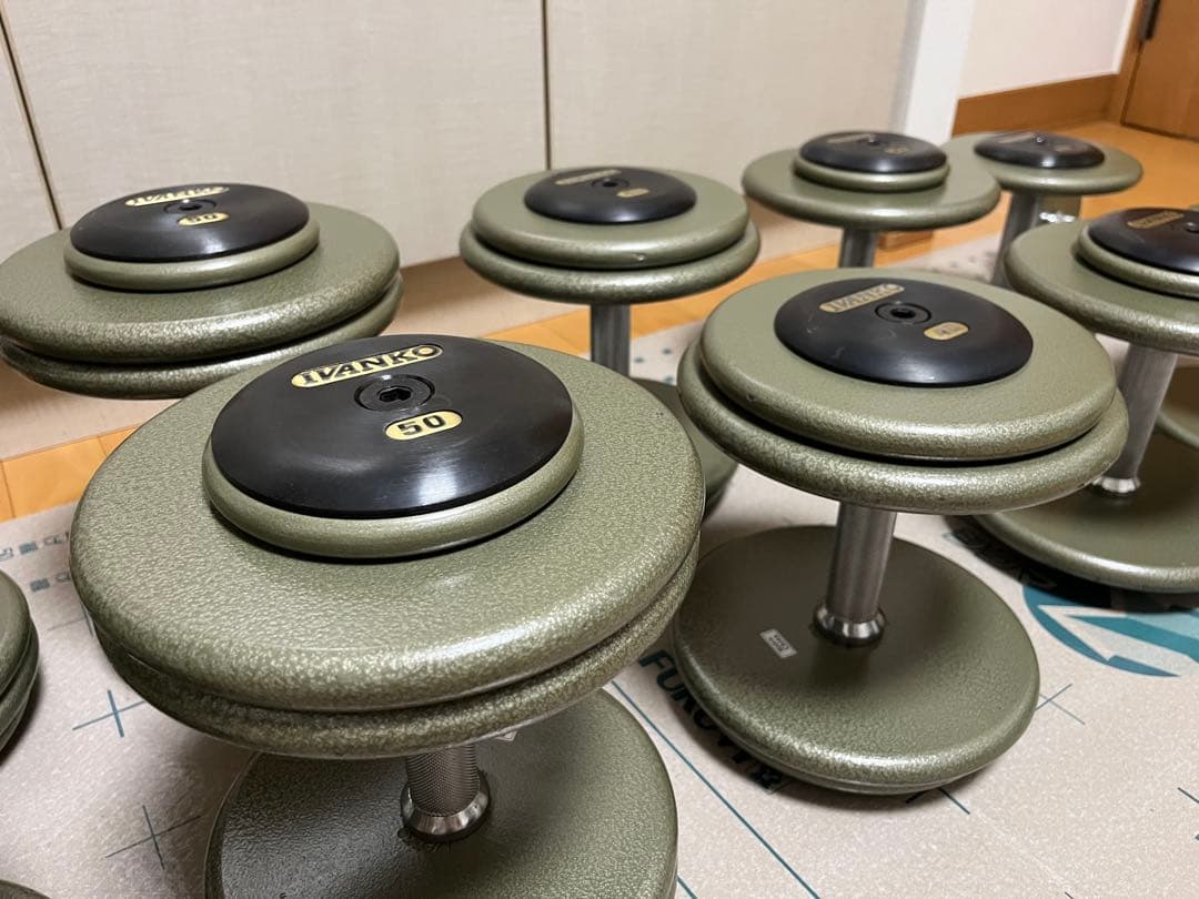 IVANKO ダンベルセット 31kg-1kg 18個