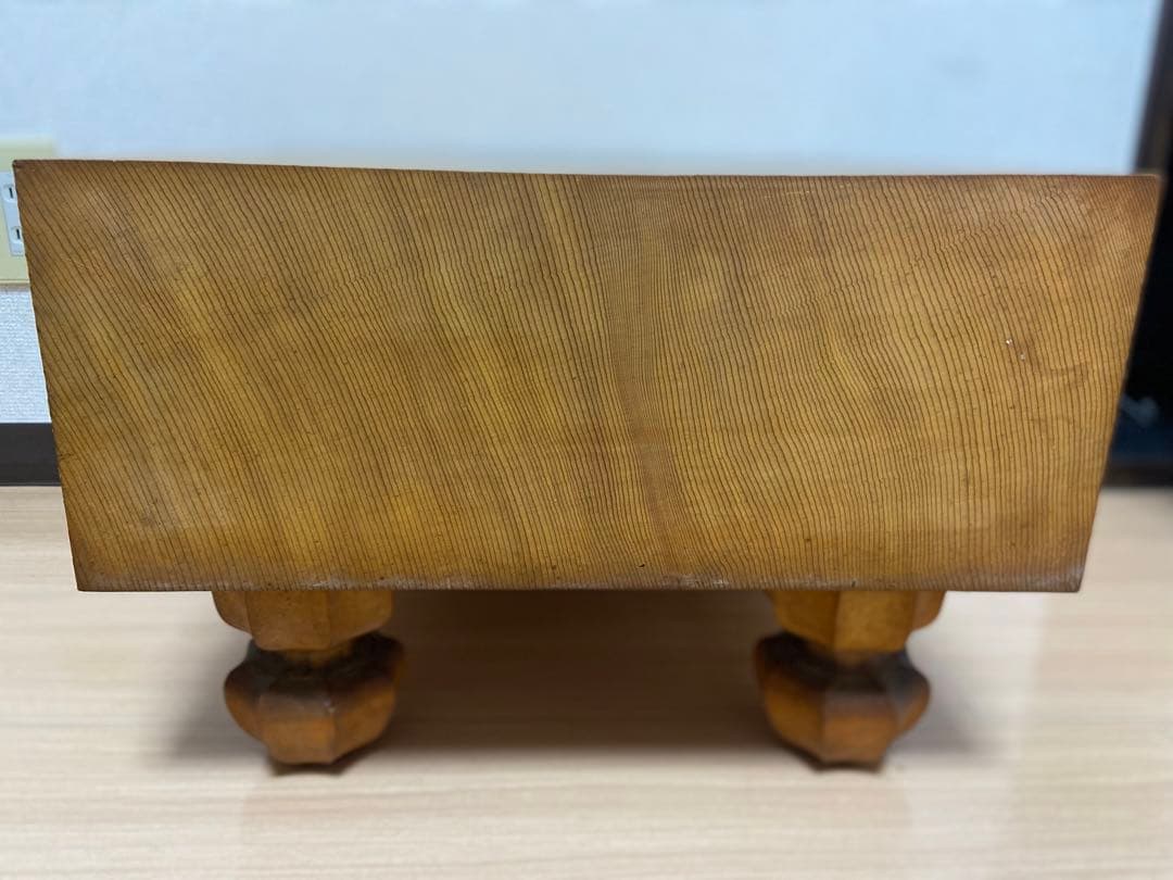 本榧 碁盤 木裏 板目 五寸 繊細な木目 囲碁 将棋 超重量 貴重