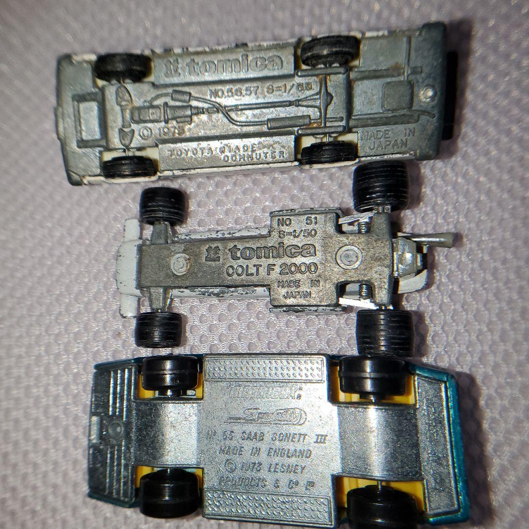 トミカ　青箱(2)　箱なし(2)　マッチボックス(1)　計5点セット