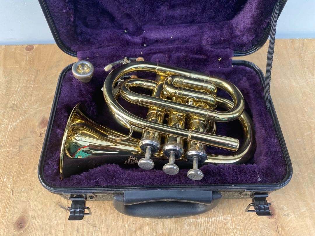 J Michael ミニトランペット　ハードケース　中古品