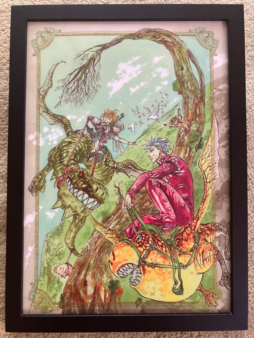 七つの大罪 ビジュアルアートパネル コレクション 額装品 鈴木央