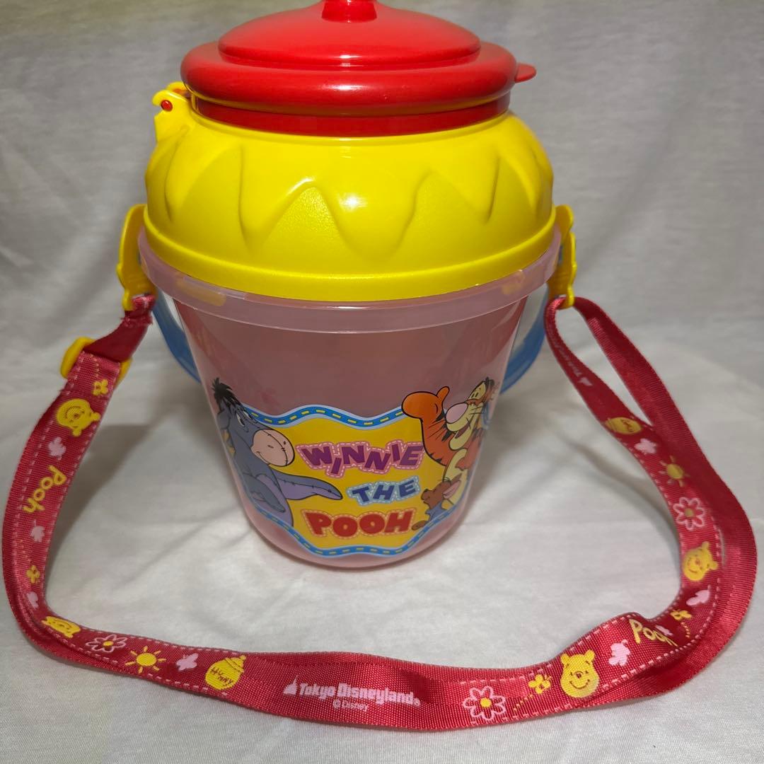 【希少】ディズニー プーさん ポップコーンバケツ(ストラップ付)