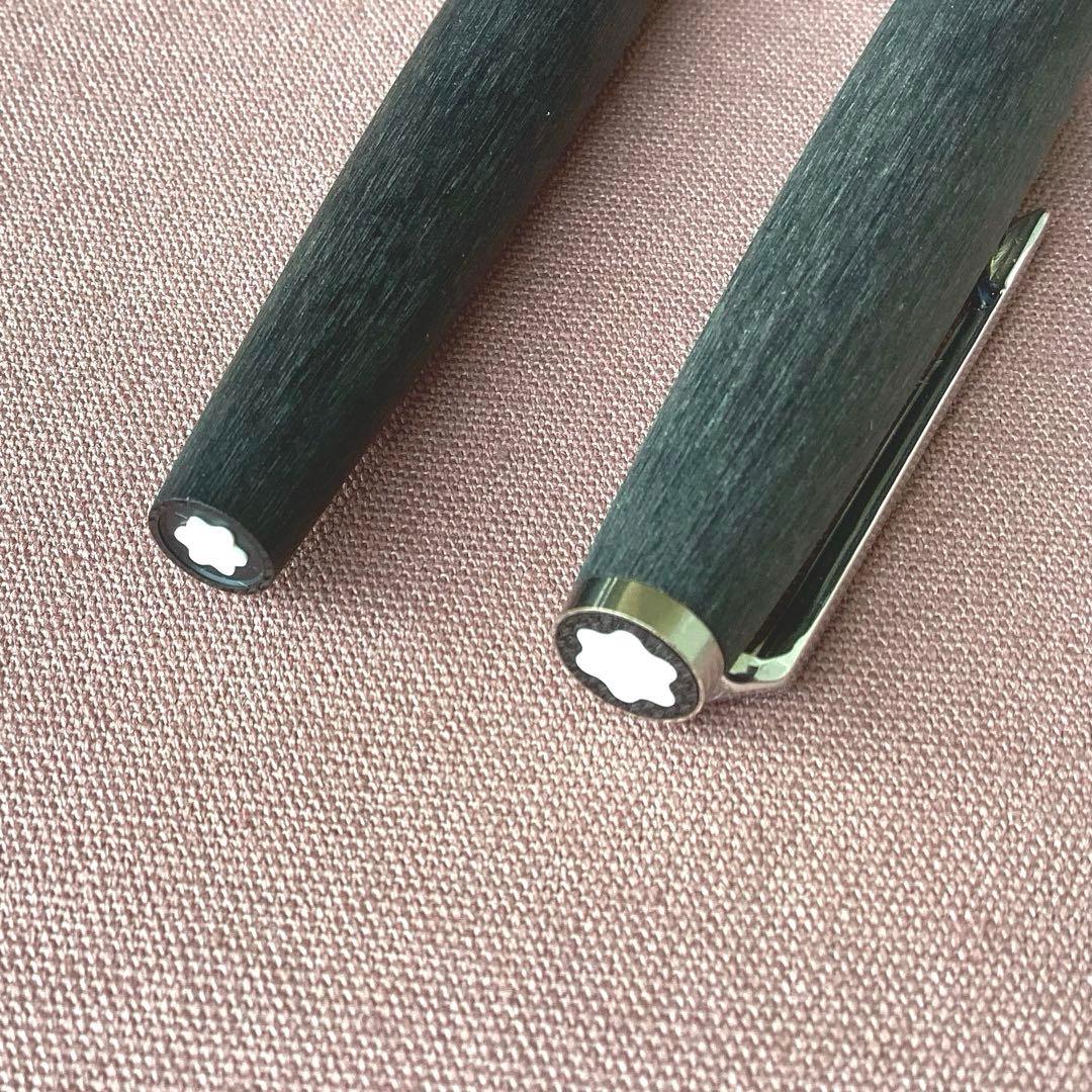 モンブランMONTBLANC 万年筆 ウッド調ボディ　ケース付未使用美品