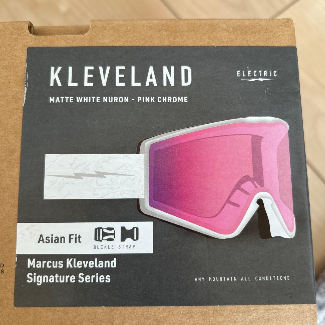 KLEVELAND マットホワイト/ピンククローム ゴーグル