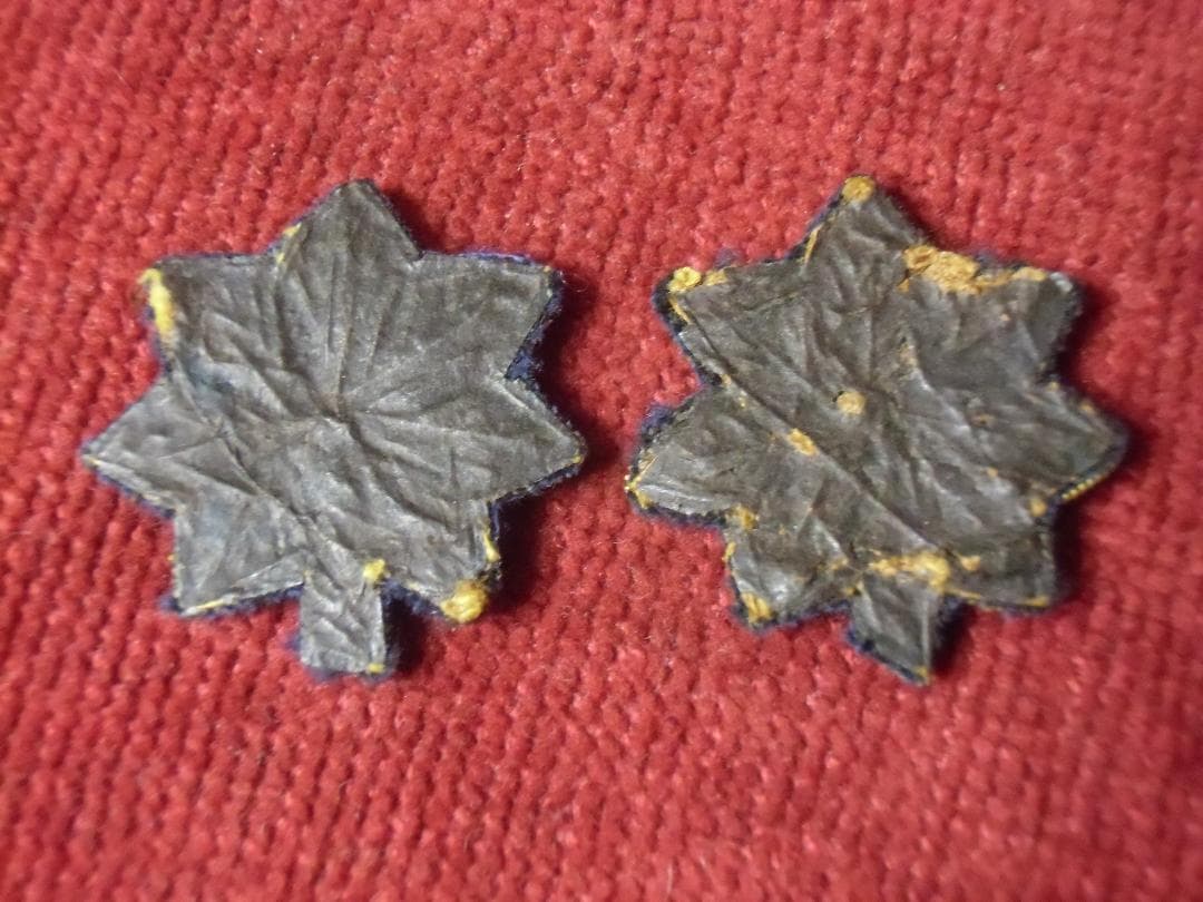 ★１９５０年代＊アメリカ軍＊空軍＊金属刺繍製＊少佐＊ペア（実物）