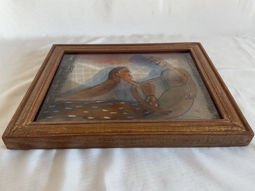 Shubha Gokhale (1959~)コラージュアート「Couple」真作