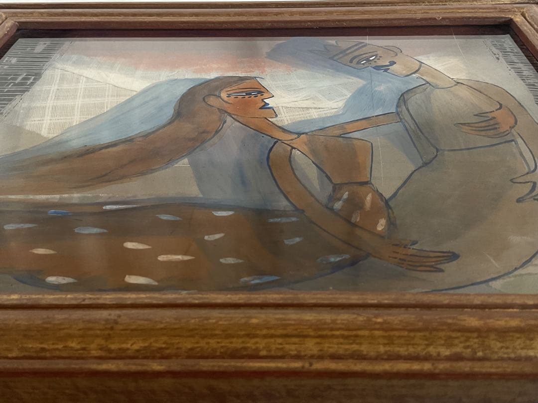 Shubha Gokhale (1959~)コラージュアート「Couple」真作