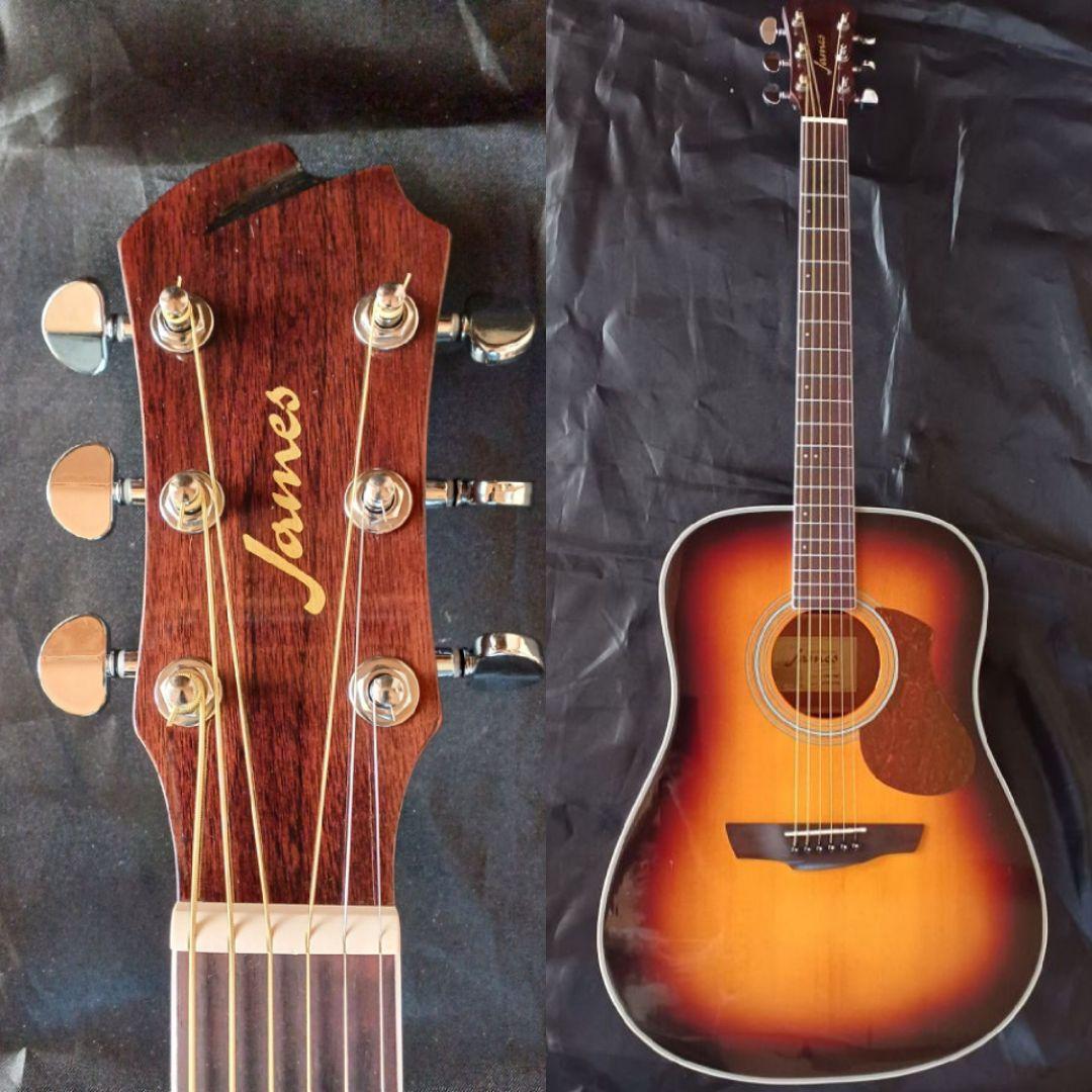 【送料込】【美品】James　ドレッドノート　島村楽器　トップ単板　整備済