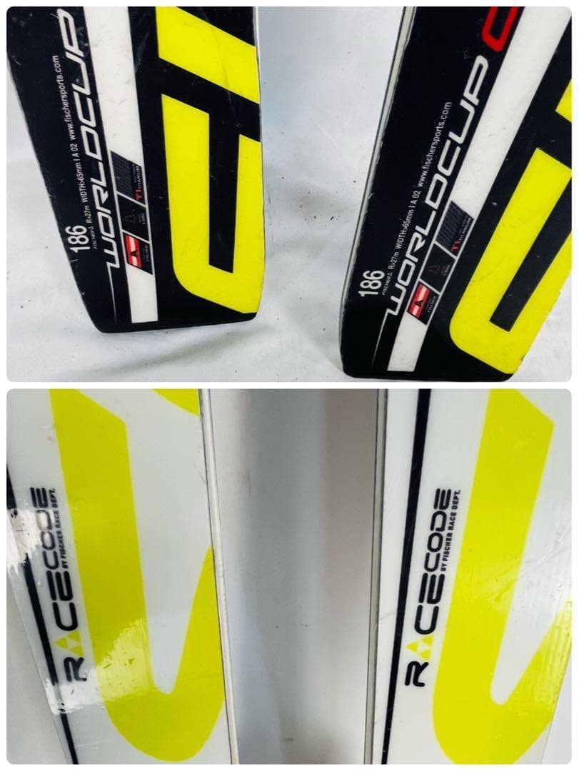 【良品】FISCHER RC4 WORLD CUP GS スキー板 186cm