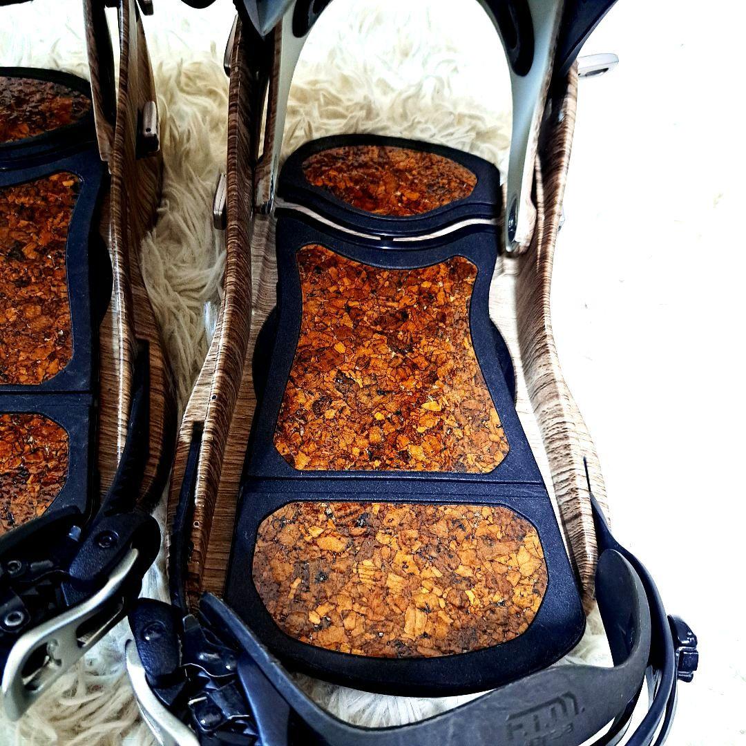 FLUX ビンディング Mサイズ 木目調　[美品] 限定カラー