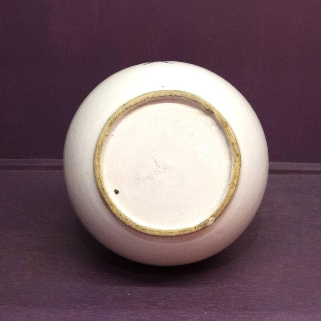 ★伊万里 古伊万里 IVIL 白/紺 花瓶 保存食入れ 古い