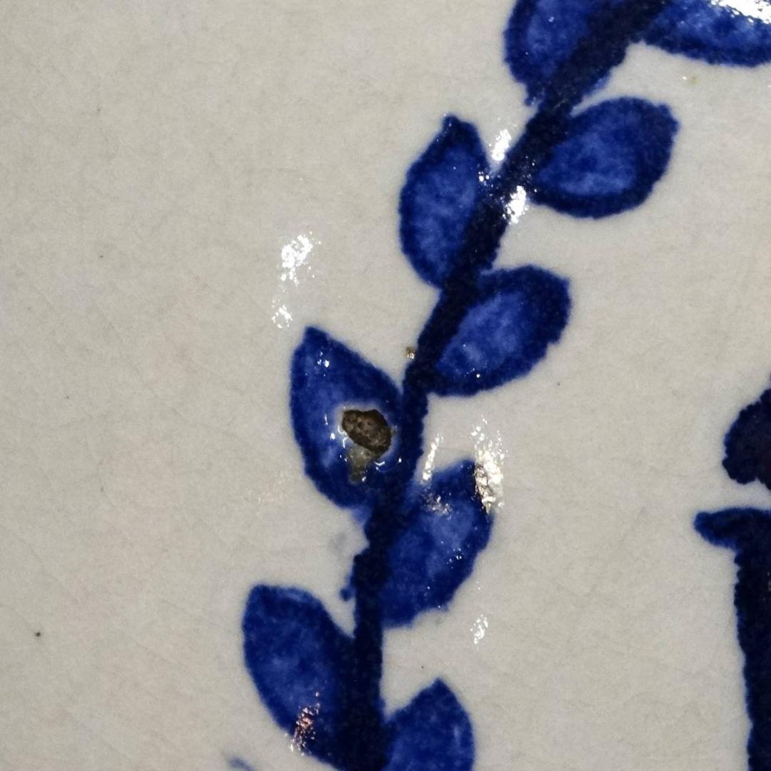 ★伊万里 古伊万里 IVIL 白/紺 花瓶 保存食入れ 古い