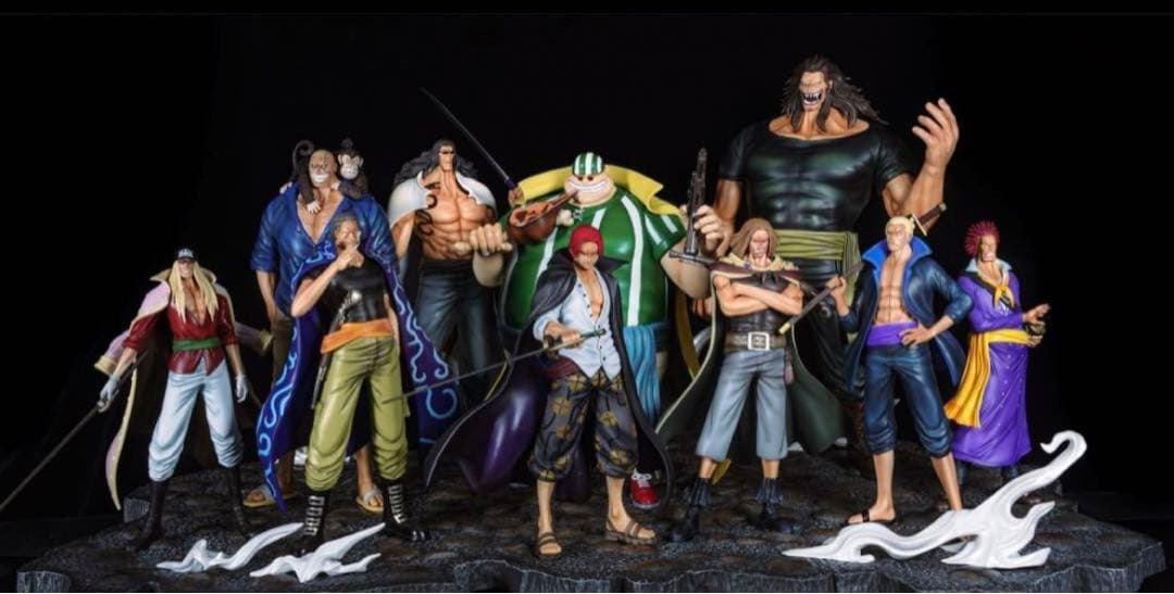 ワンピース 赤髪海賊団 9人 シャンクス無しPOP フィギュア ガレージキット