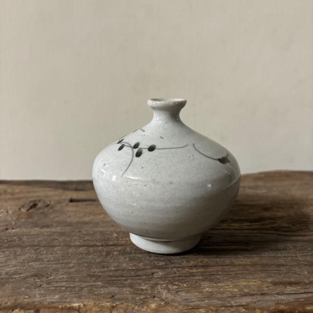 古伊万里染付油壷　②江戸時代　骨董　民芸　古道具　アンティーク検:白洲正子　李朝