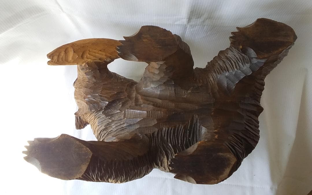 アイヌの木彫りの熊 大中小５体 大４０×２５×２５