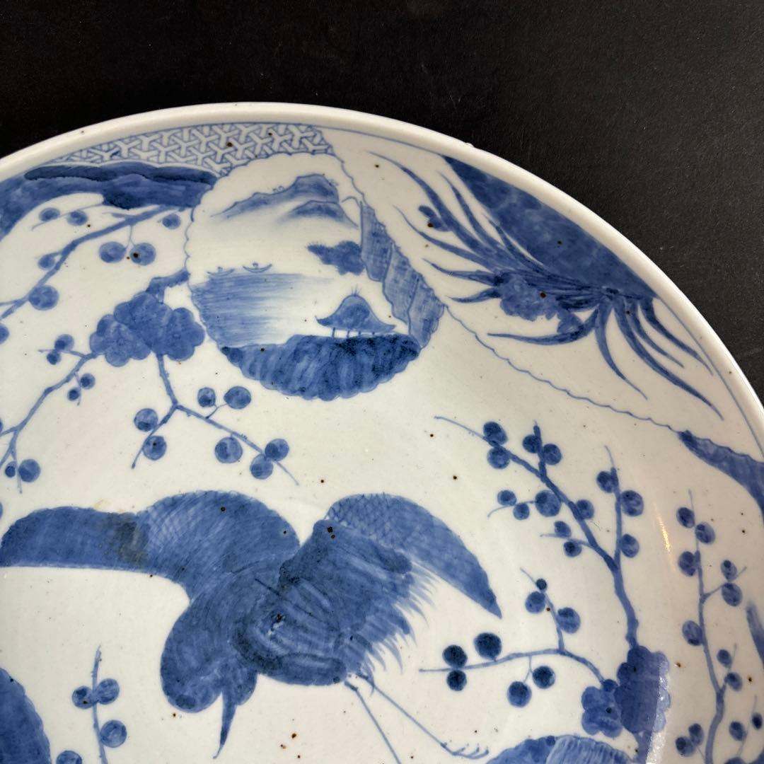 103 セール　皿　染付　伊万里　有田　中国　梅　花鳥　鷺　鶴　鍋島　九谷