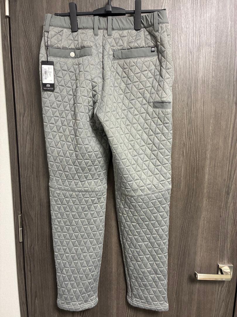 ※α※TRAVISMATHEW グレー キルティング メンズパンツ