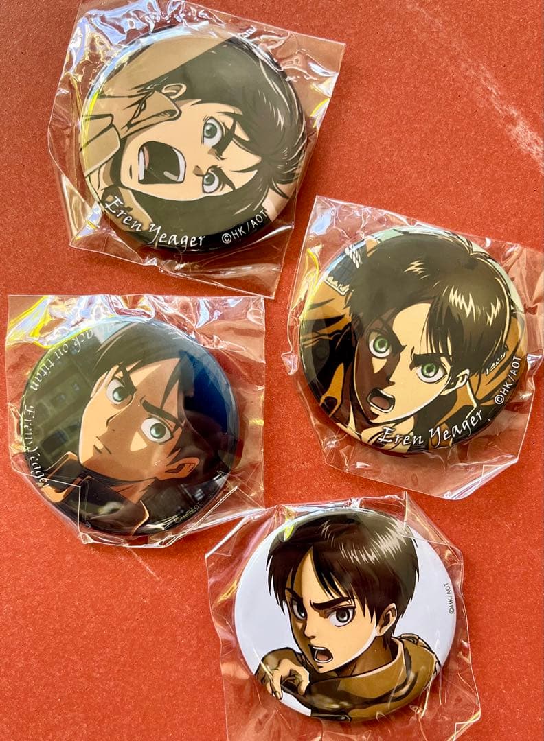 【進撃の巨人】缶バッジコレクションPart1&2〈エレン〉　※シークレットあり