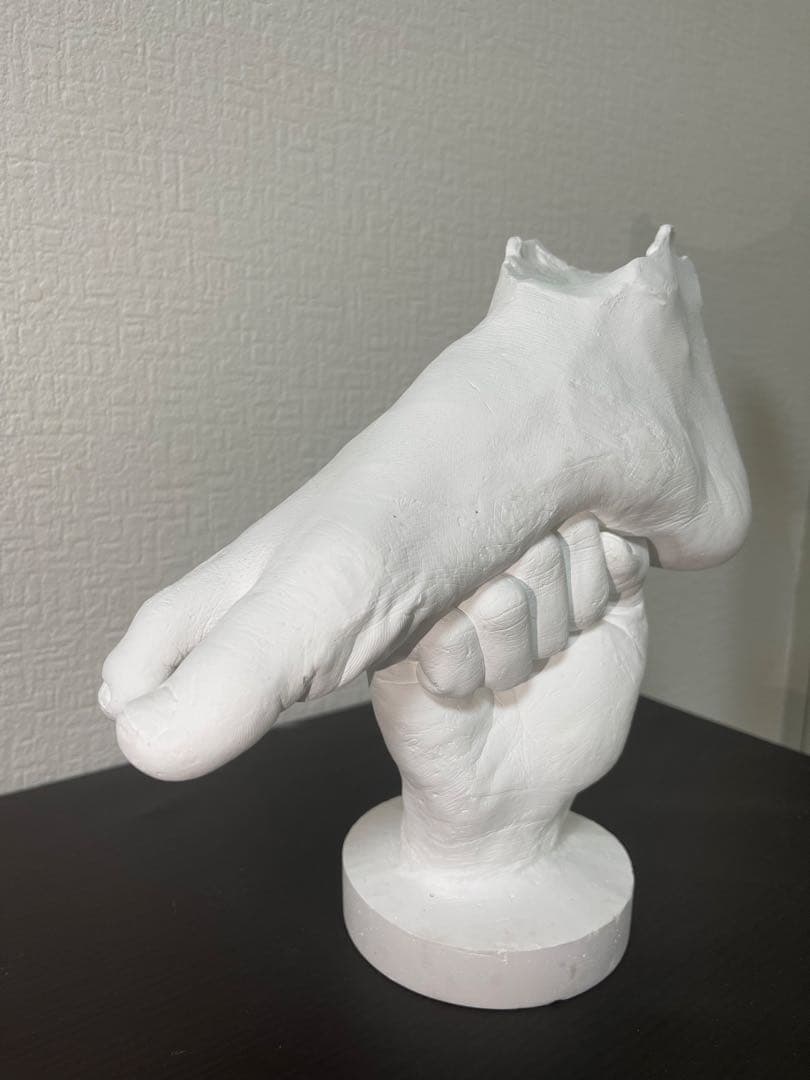 ホワイト足の彫刻 モダンアート