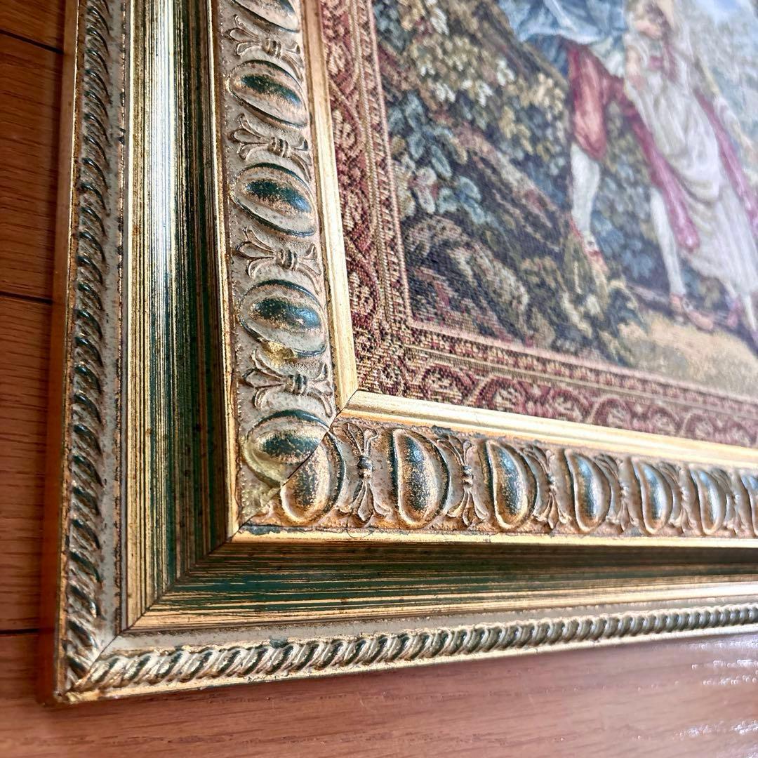 イタリア製　ゴブラン織　絵画
