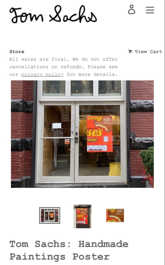 Tom Sachs Handmade Paintings Poster ポスター