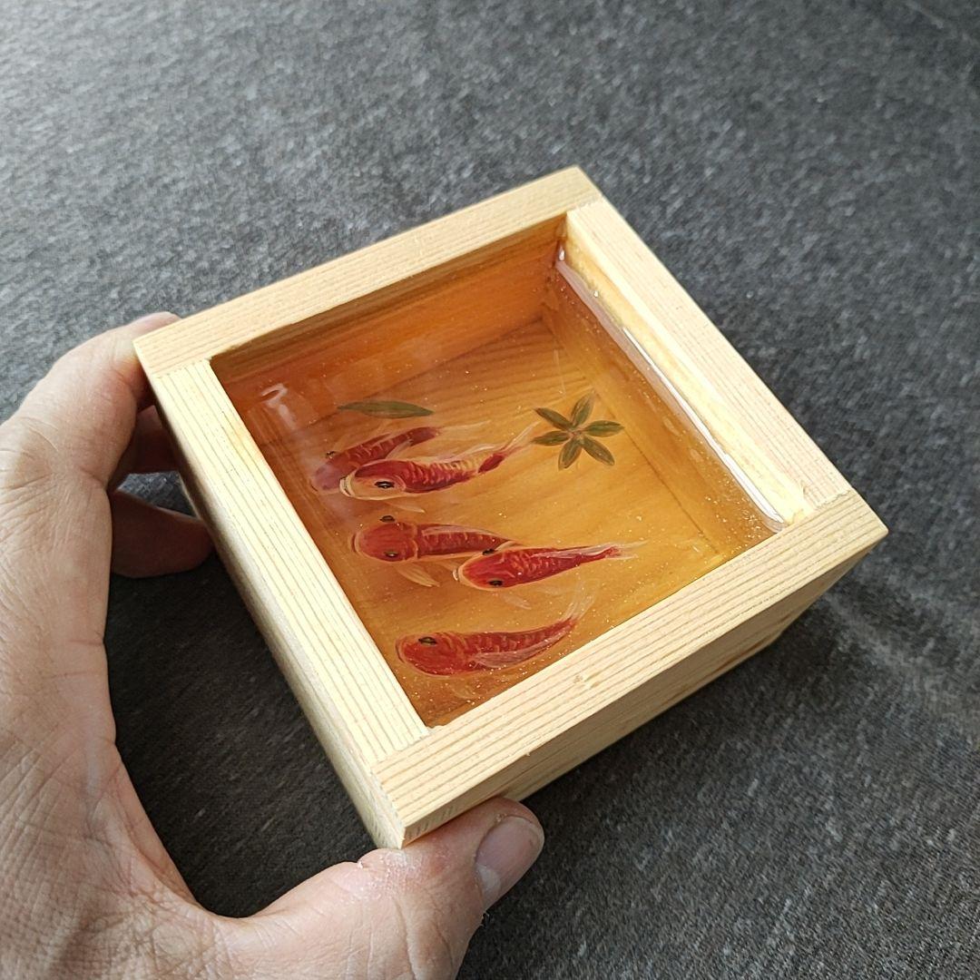 2.5Dの立体的な金魚オブジェ