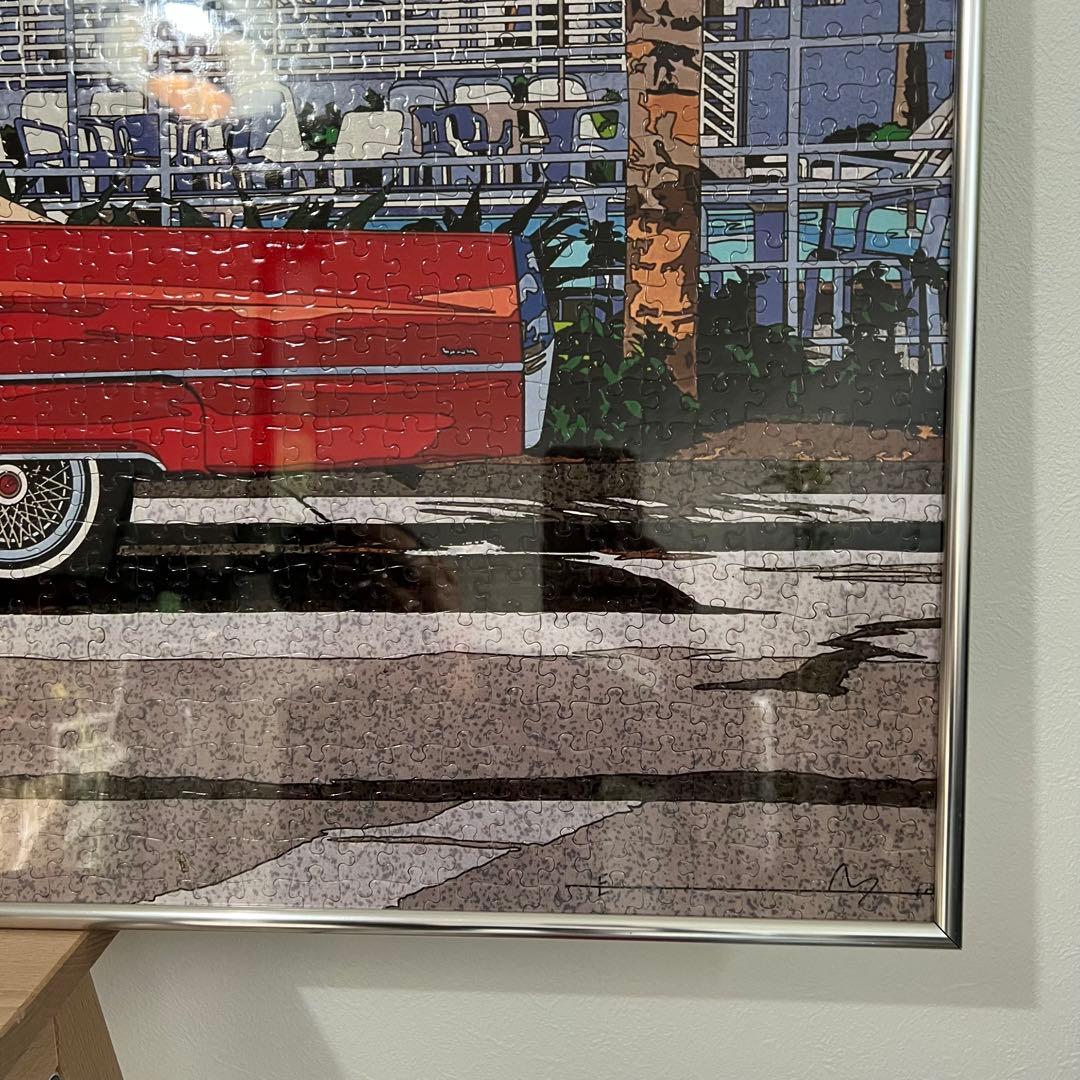 鈴木英人 パズル 特大 エネオス プレゼント アメ車 イラスト 昭和 平成